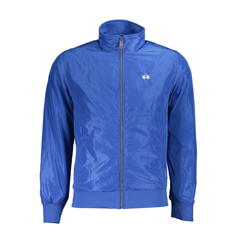 Blue Polyester Men's Jacket La Martina