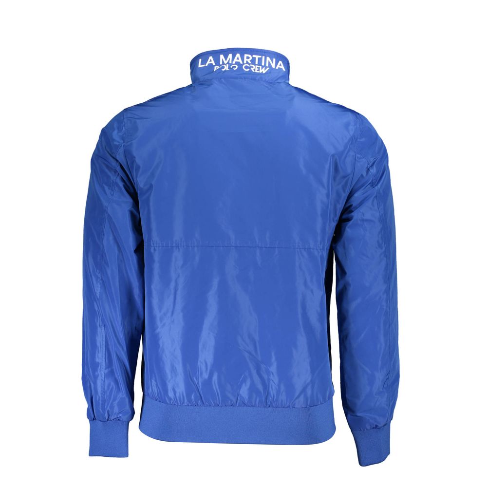 Blue Polyester Men's Jacket La Martina