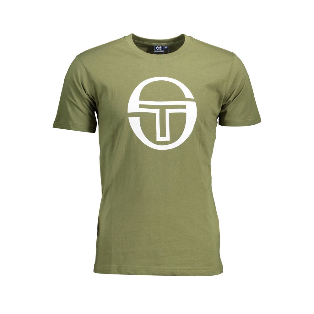 Green Cotton Men T-Shirt Sergio Tacchini