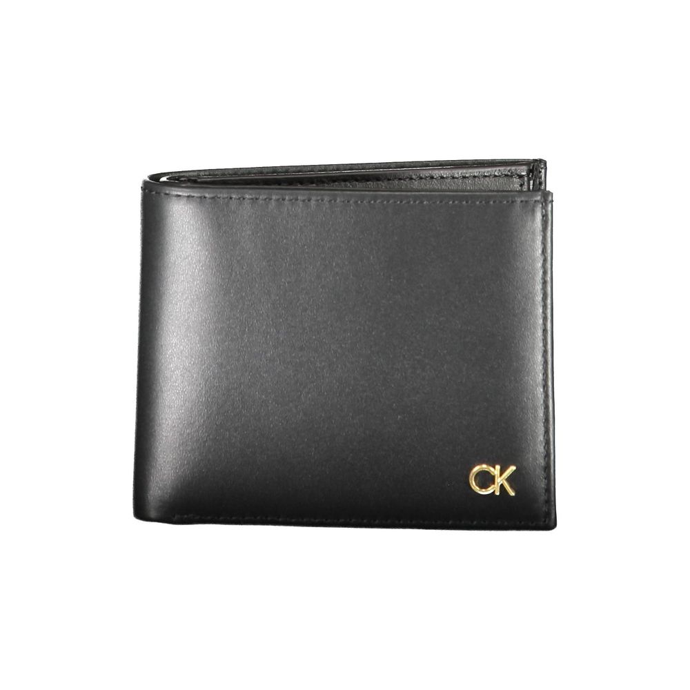 Black Leather Men Wallet Calvin Klein