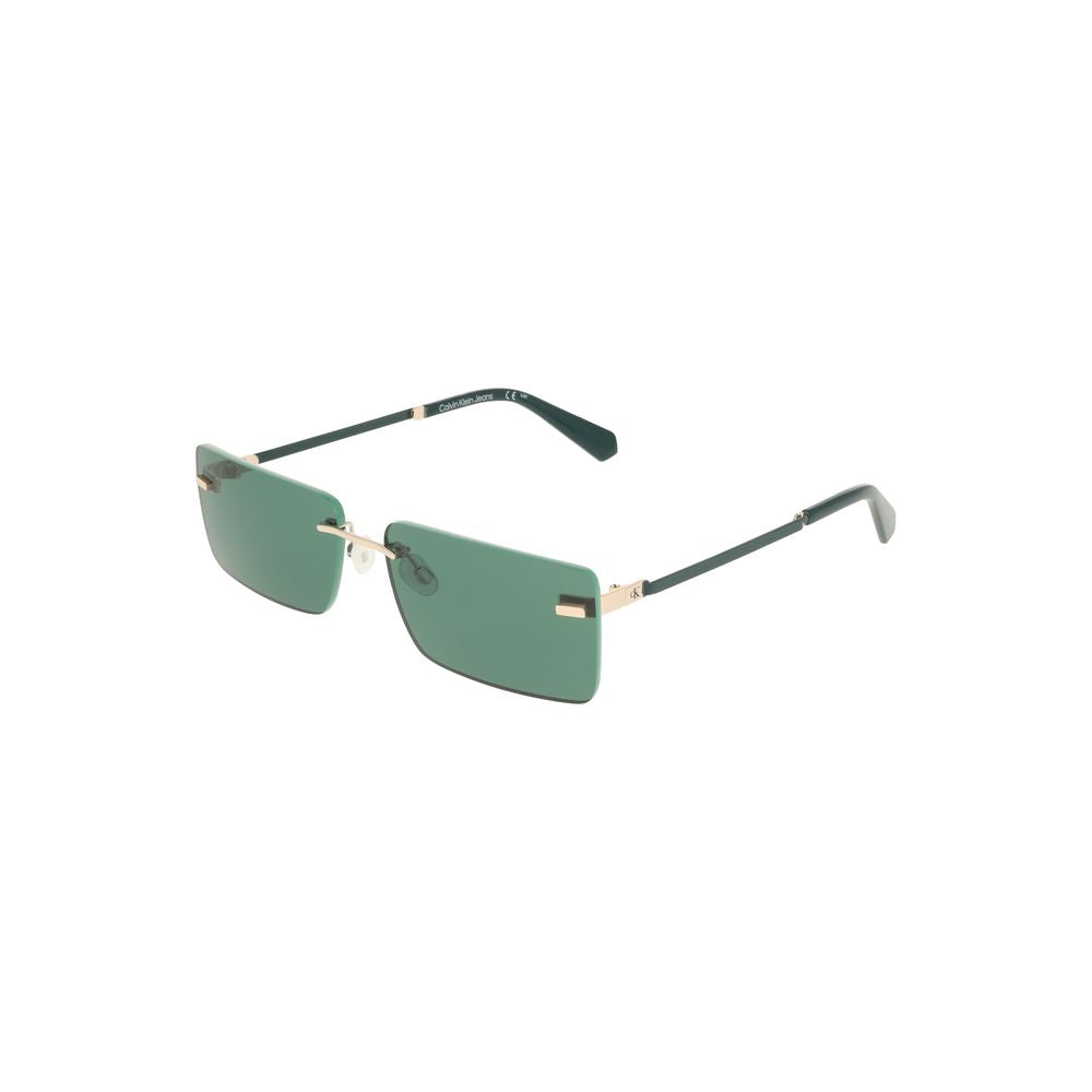 Green Metal Women Sunglass Calvin Klein