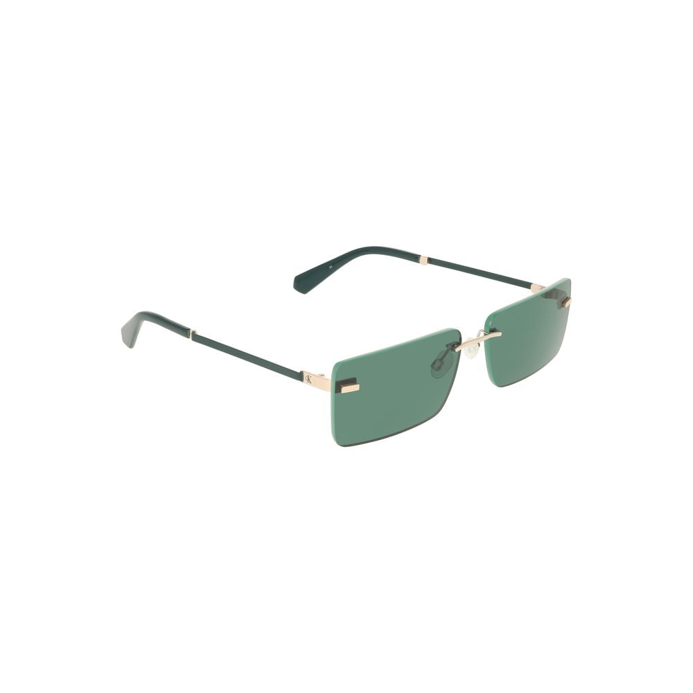 Green Metal Women Sunglass Calvin Klein