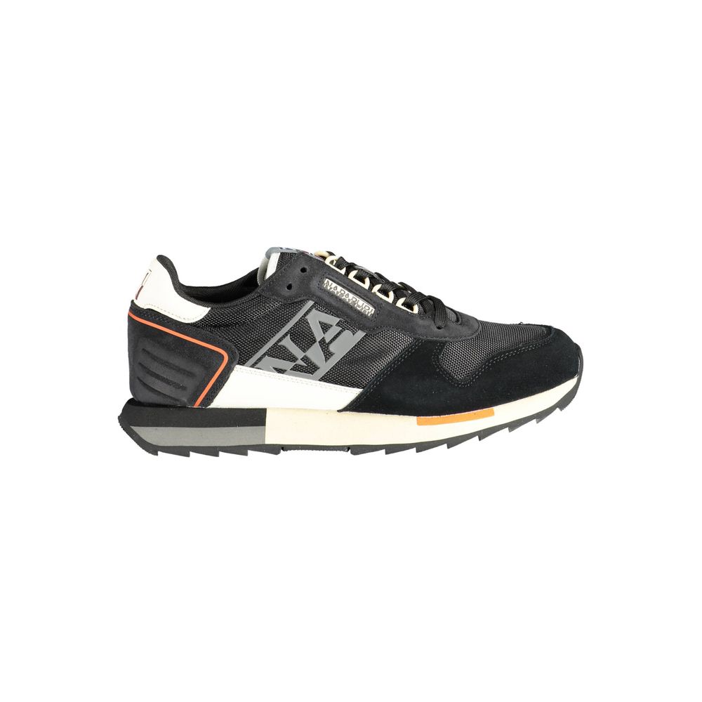 Black Leather Men Sneaker Napapijri