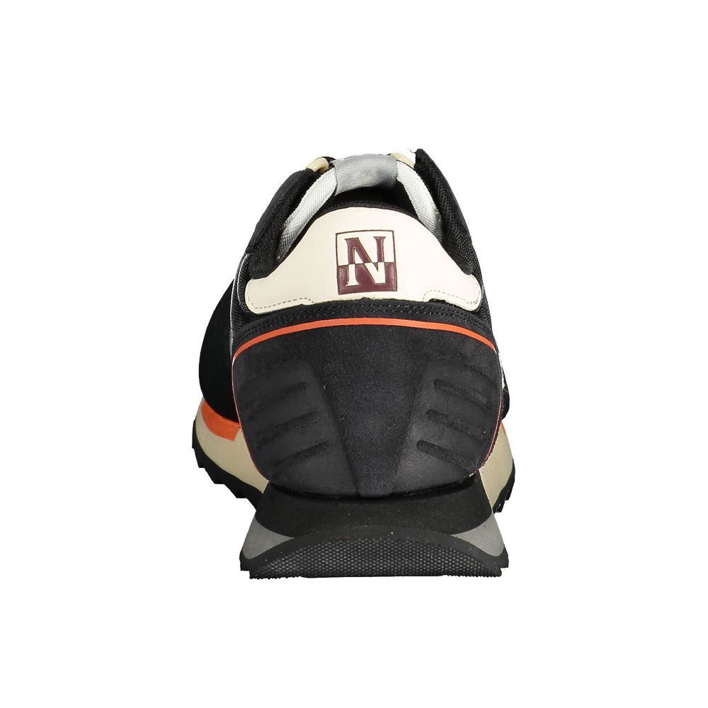 Black Leather Men Sneaker Napapijri