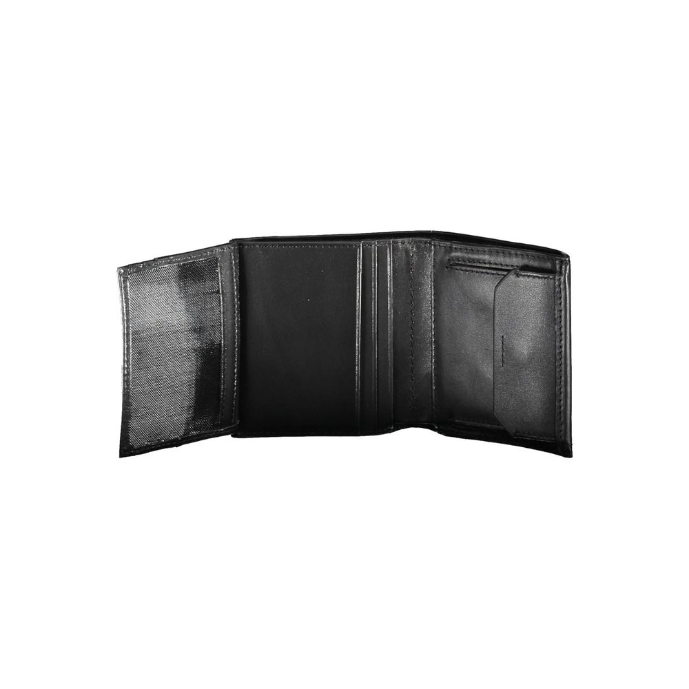 Black Leather Men Wallet Calvin Klein