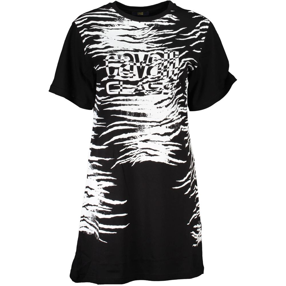 Black Cotton Women Dress Cavalli Class