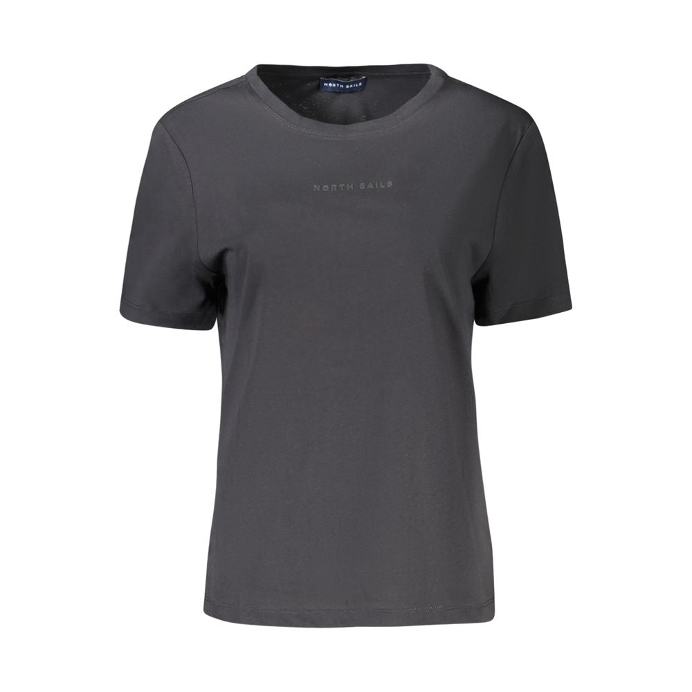 Black Cotton Women T-Shirt North Sails
