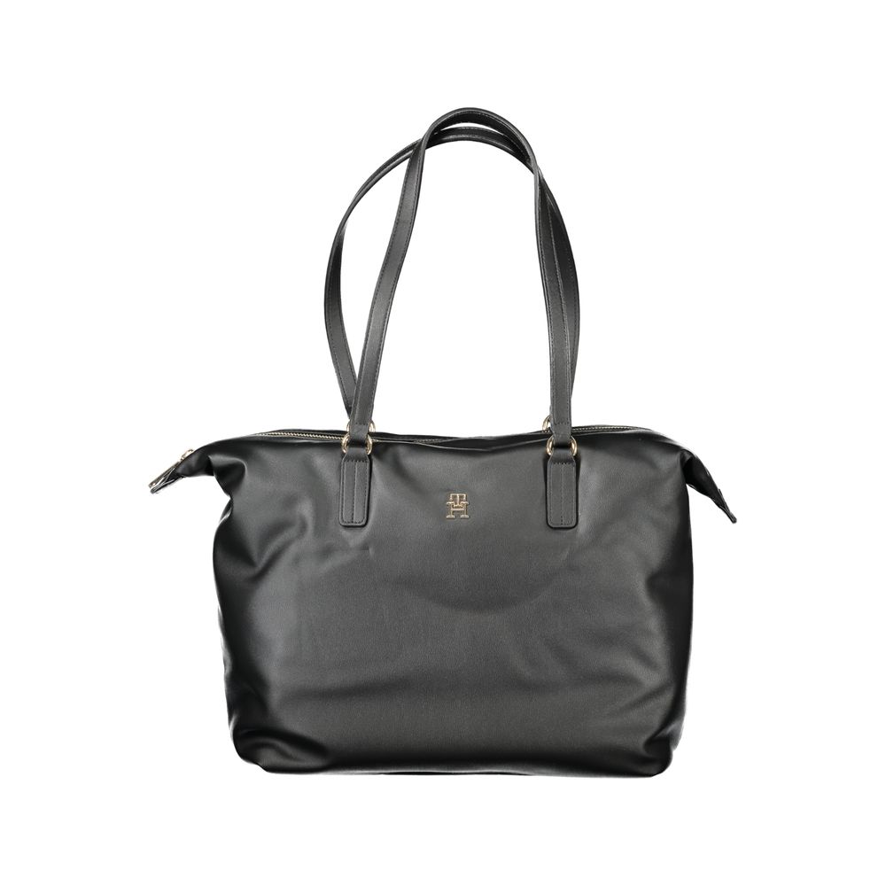 Black Polyester Women Handbag Tommy Hilfiger