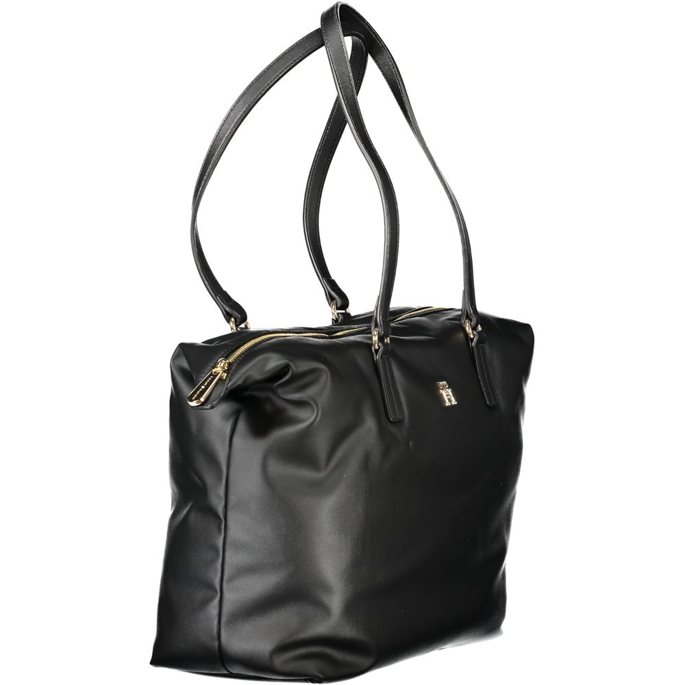 Black Polyester Women Handbag Tommy Hilfiger