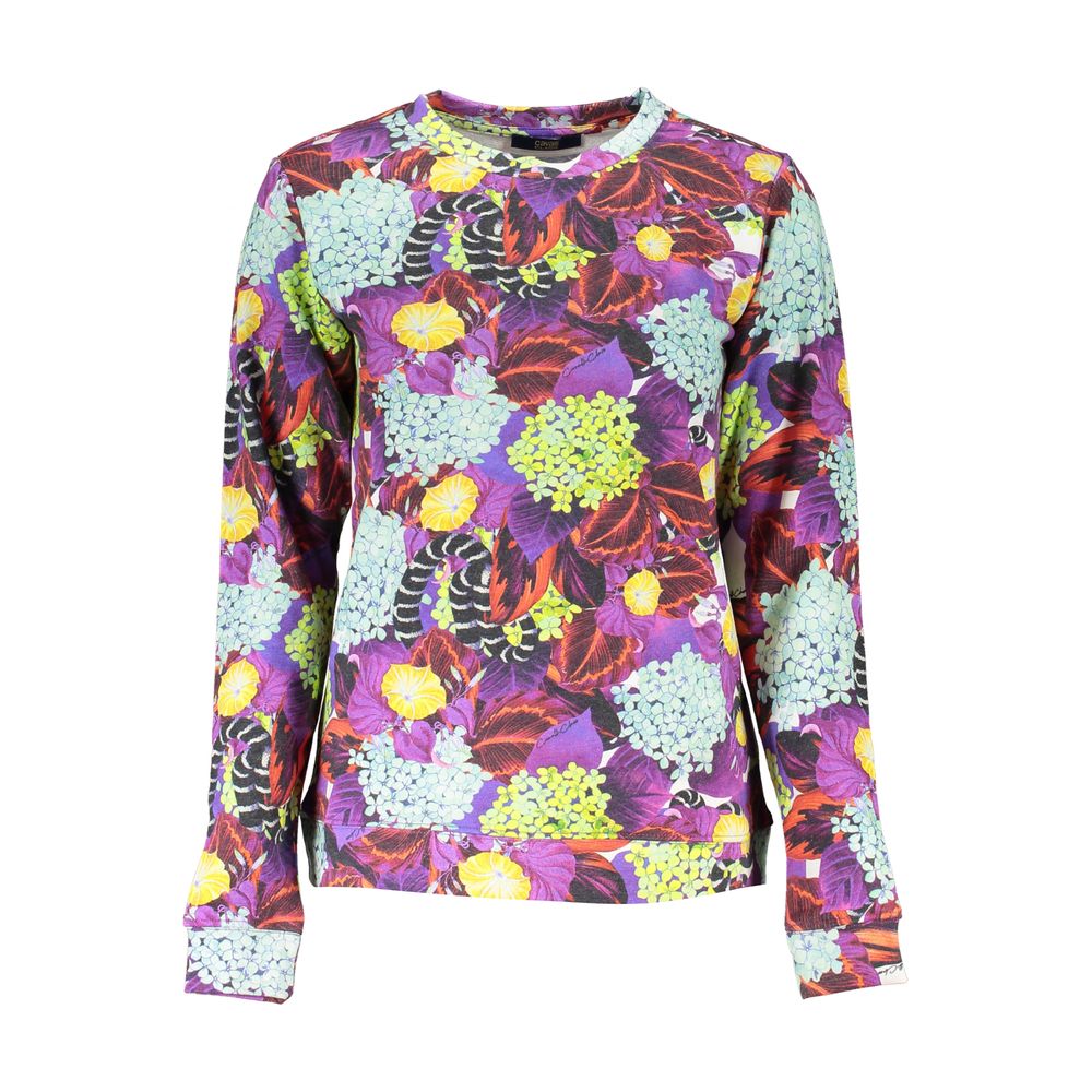 Purple Cotton Women Sweater Cavalli Class