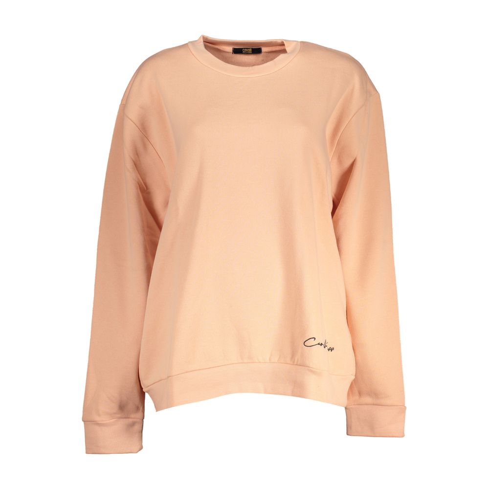 Pink Cotton Women Sweater Cavalli Class