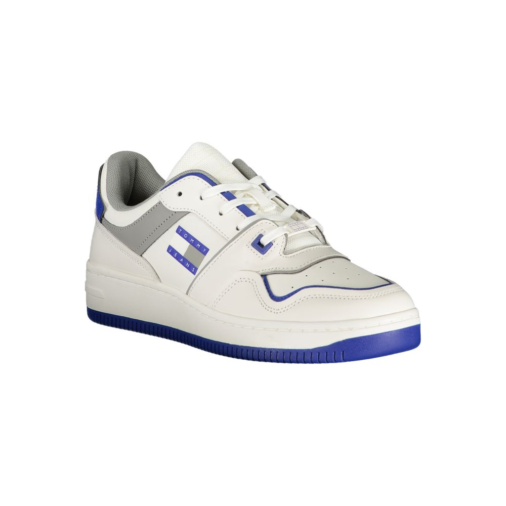 White Polyethylene Men Sneaker Tommy Hilfiger