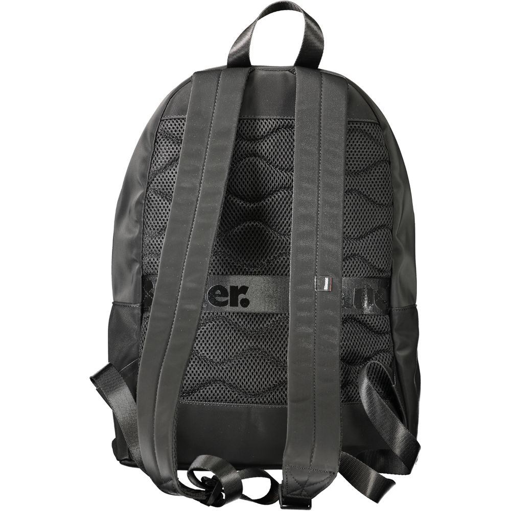 Black Polyester Men Backpack Blauer