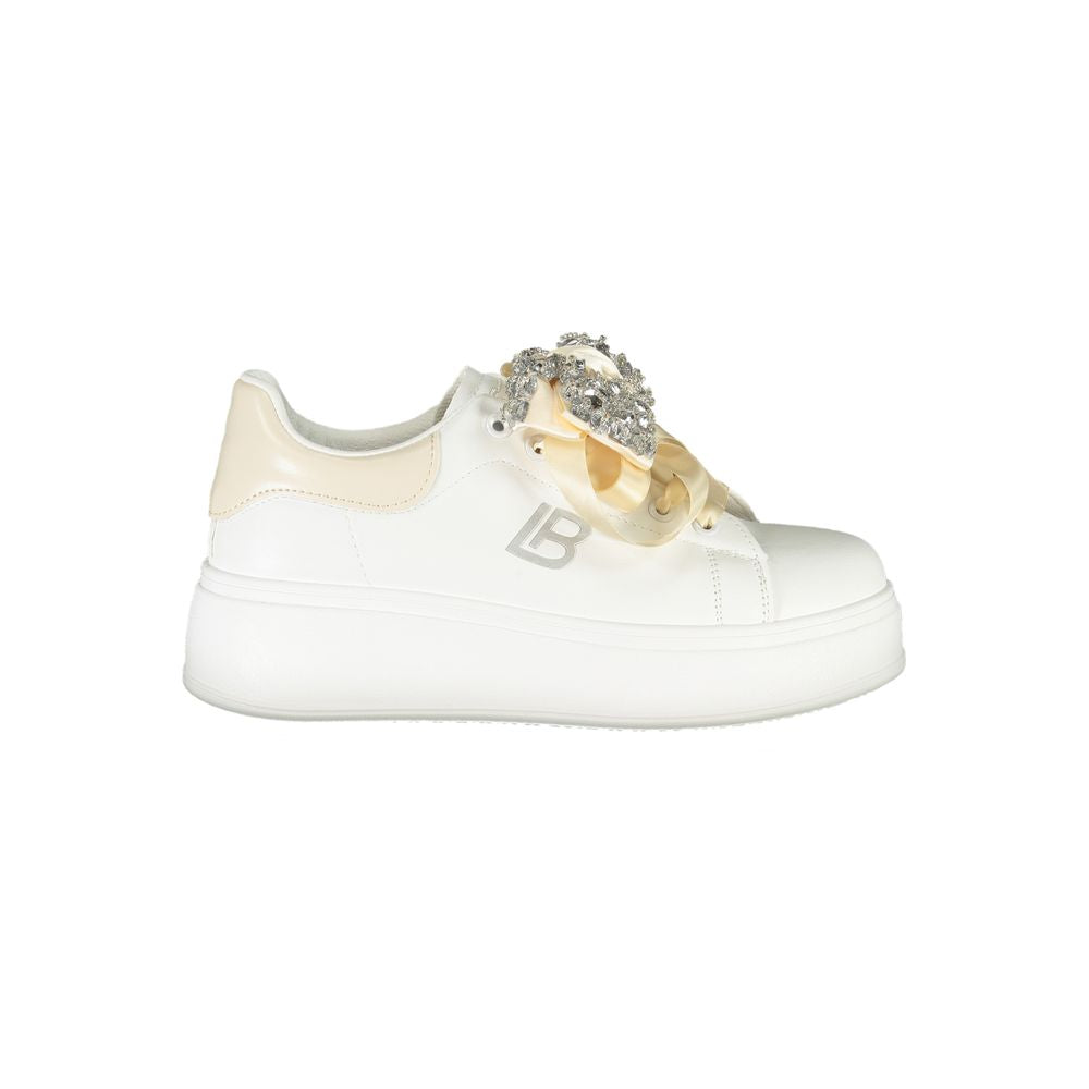White Polyester Women Sneaker Laura Biagiotti