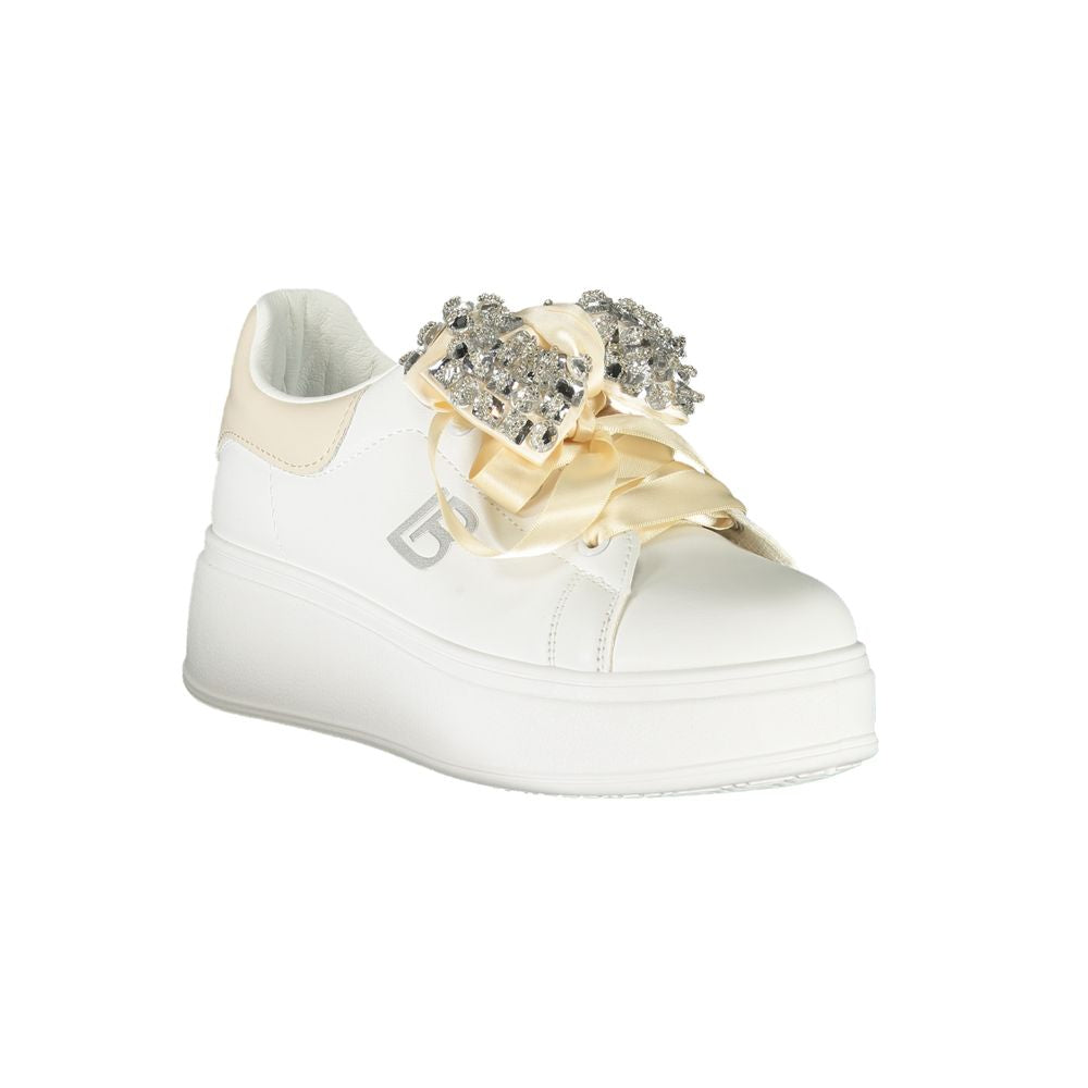 White Polyester Women Sneaker Laura Biagiotti