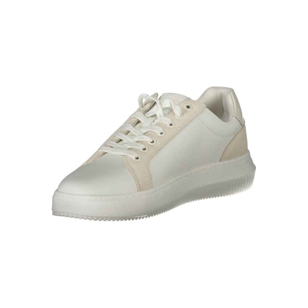 White Polyethylene Men Sneaker Calvin Klein