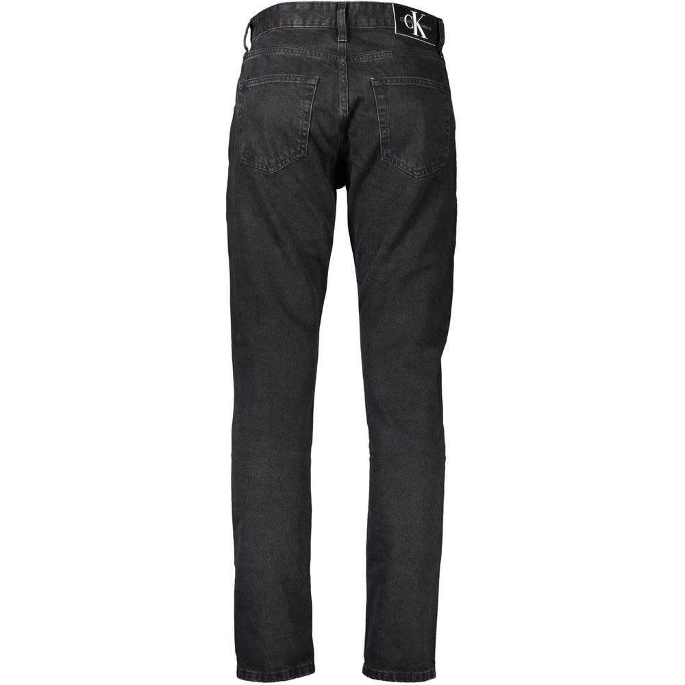 Black Cotton Men Jeans Calvin Klein