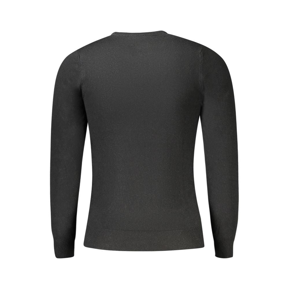 Black Viscose Men Sweater Cavalli Class