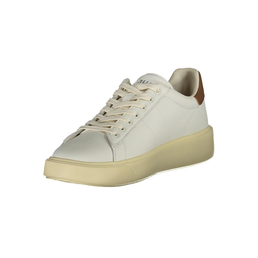 White Leather Men Sneaker Blauer