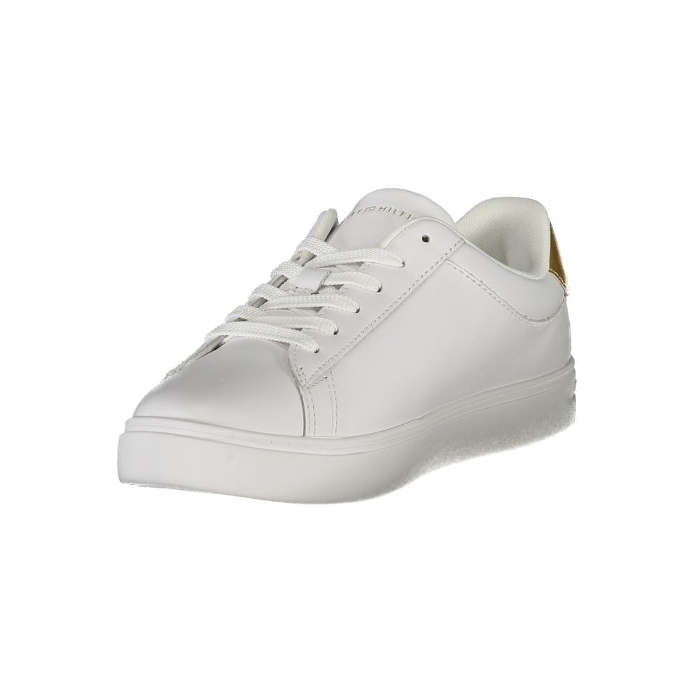 White Leather Women Sneaker Tommy Hilfiger