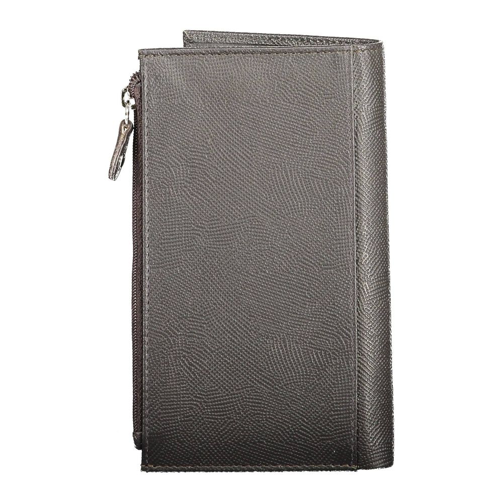 Brown Leather Men Wallet Sergio Tacchini