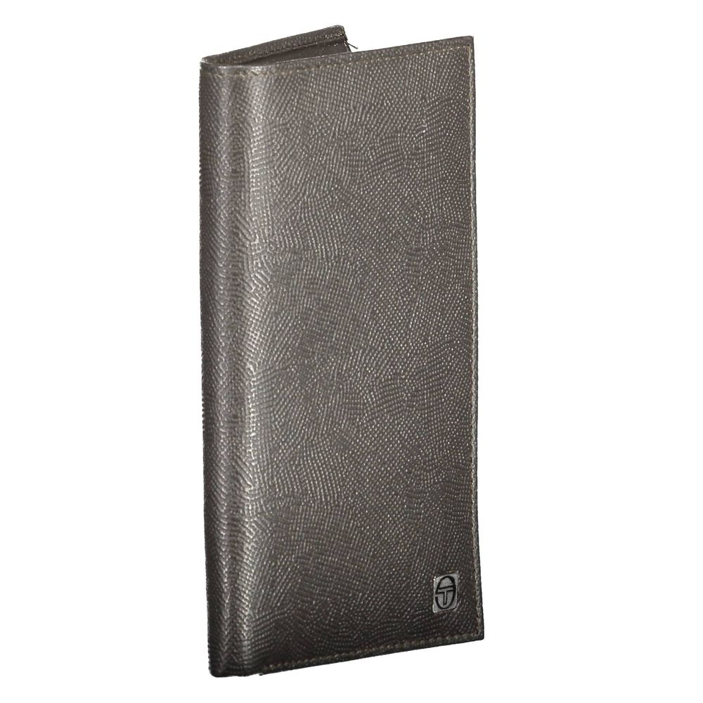 Brown Leather Men Wallet Sergio Tacchini