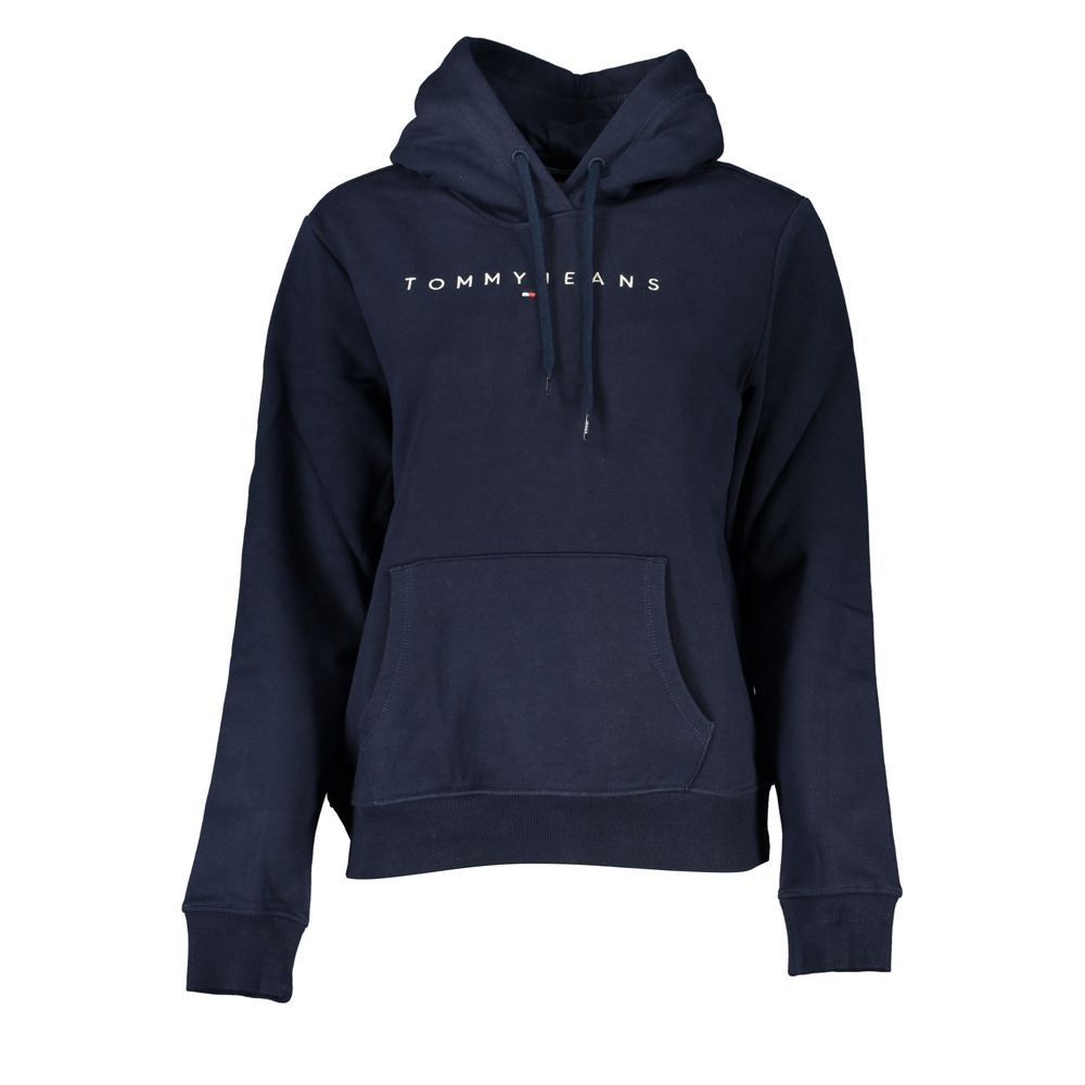 Blue Organic Cotton Women Sweatshirt Tommy Hilfiger