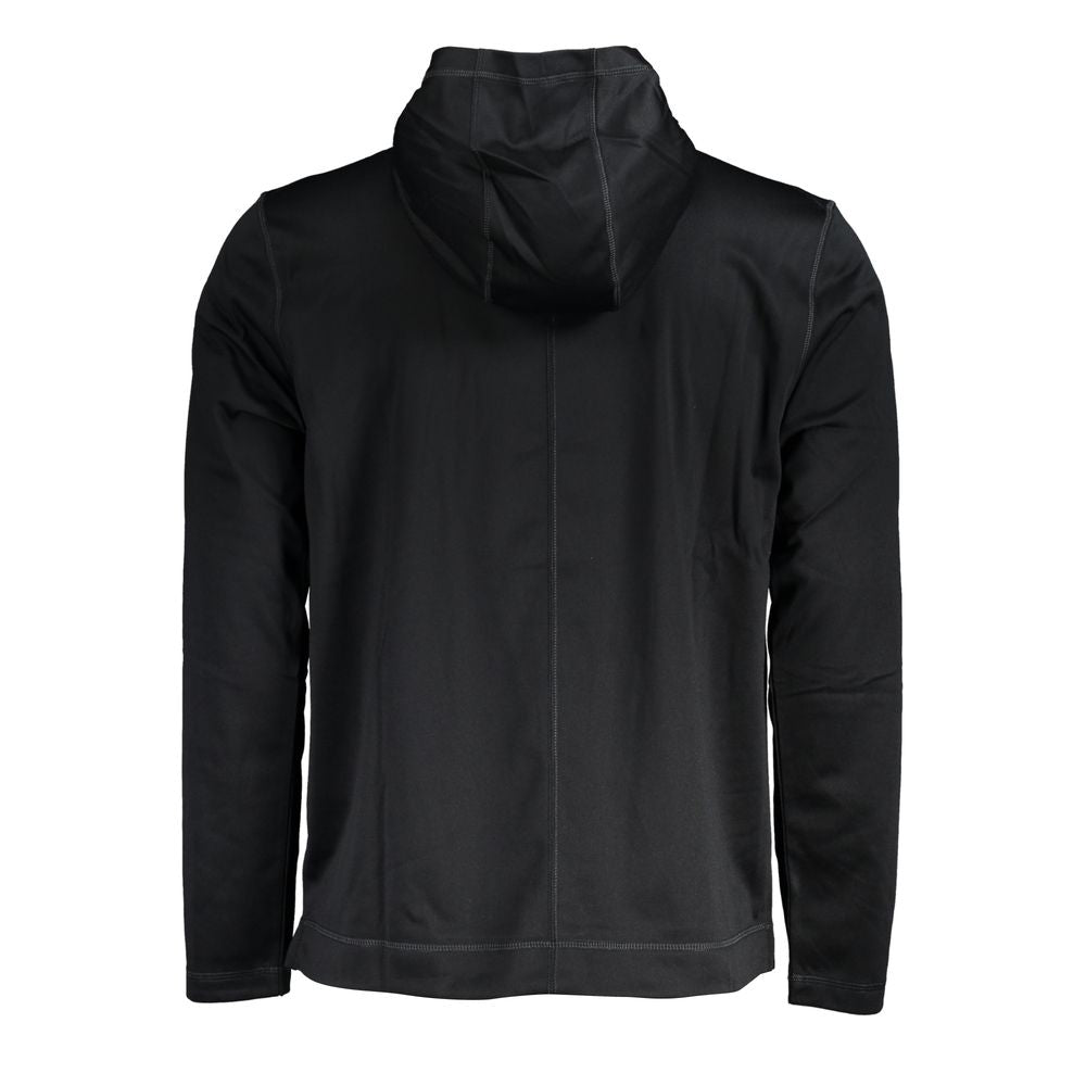 Black Polyester Men's Hooded Sweater Calvin Klein
