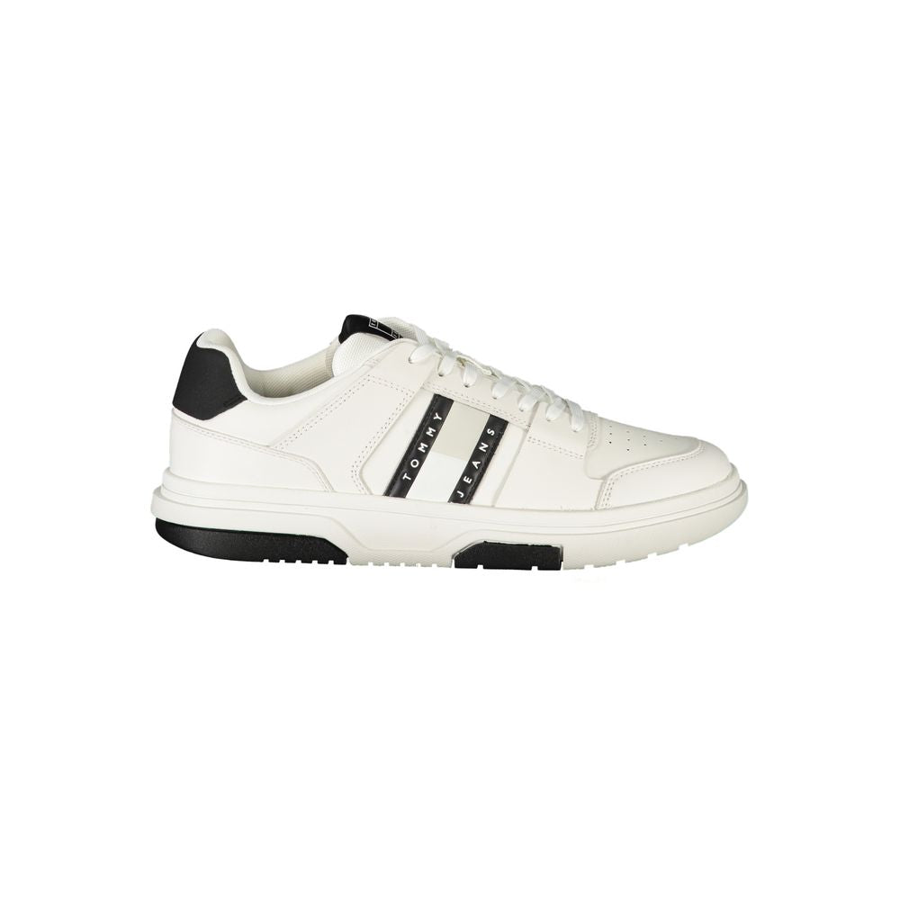 White Polyethylene Men Sneaker Tommy Hilfiger