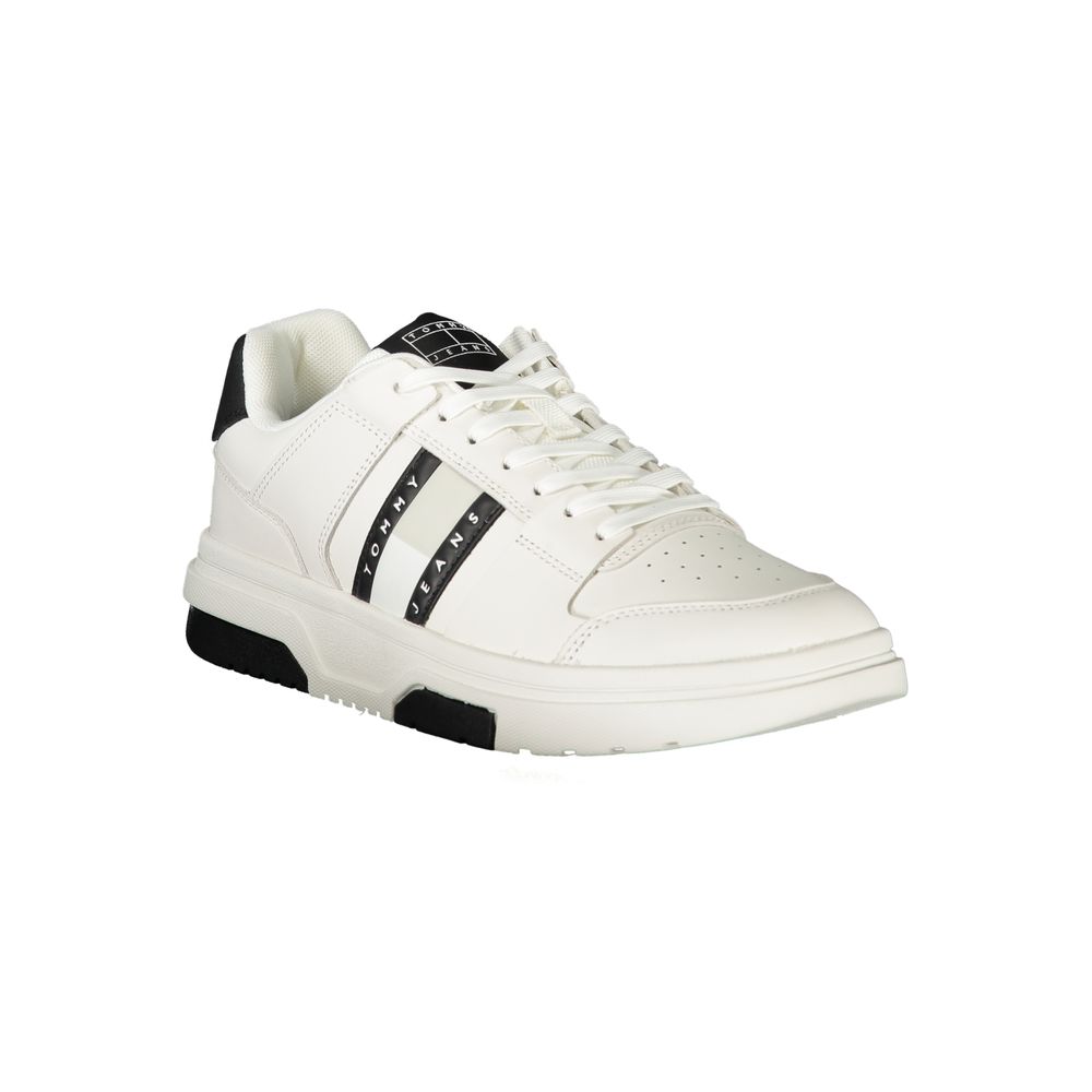 White Polyethylene Men Sneaker Tommy Hilfiger