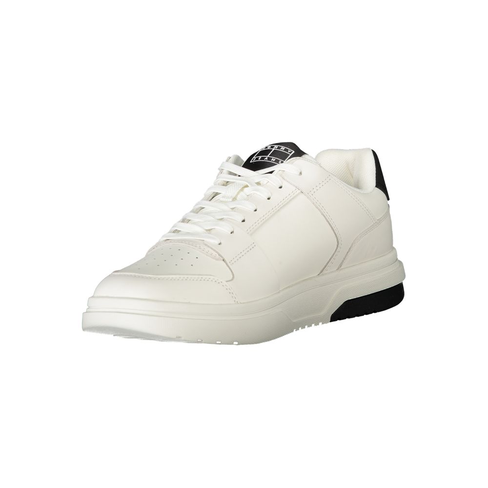 White Polyethylene Men Sneaker Tommy Hilfiger