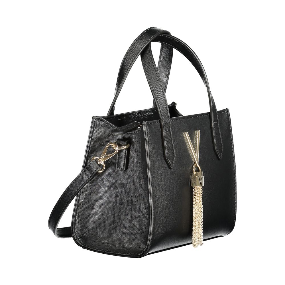 Black Polyethylene Women Handbag Mario Valentino