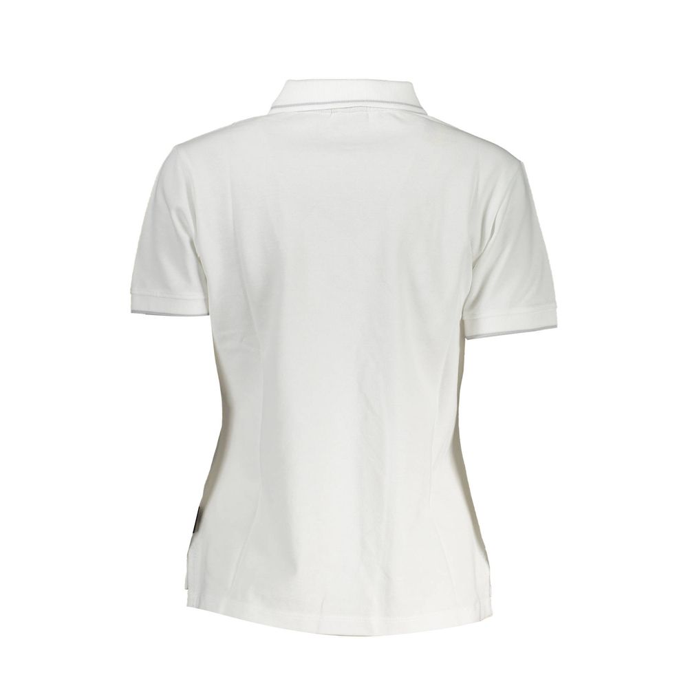 White Cotton Women Polo Shirt Napapijri