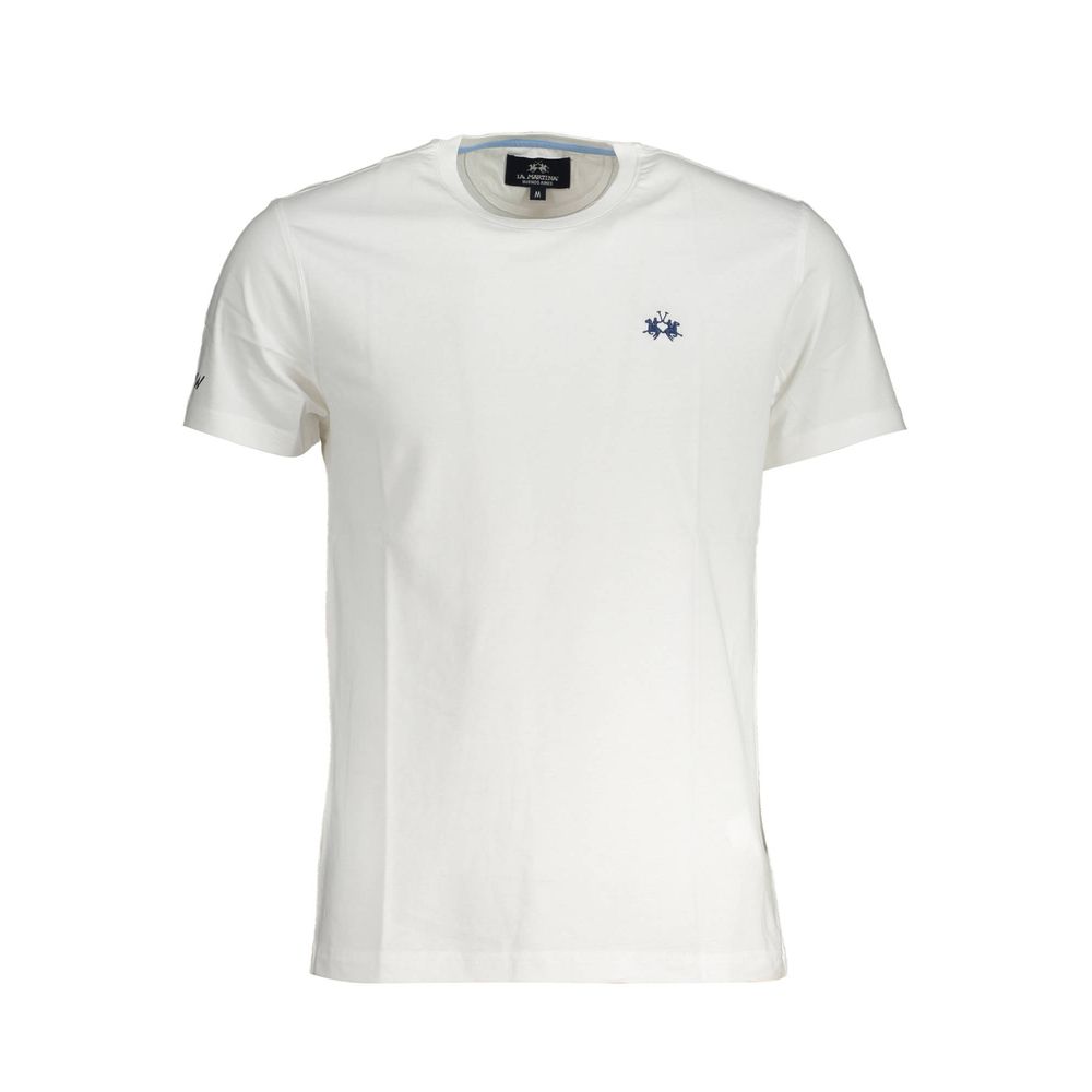 White Cotton Men T-Shirt La Martina