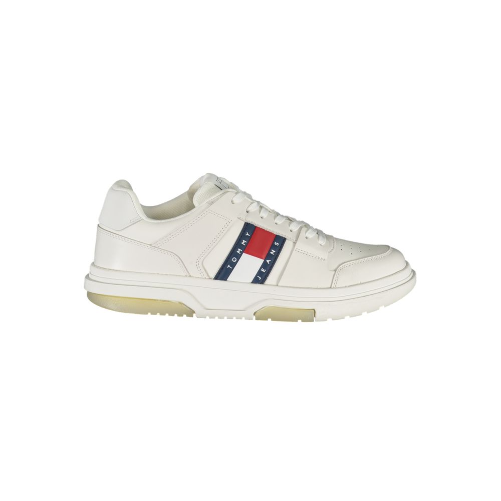 White Polyethylene Men Sneaker Tommy Hilfiger