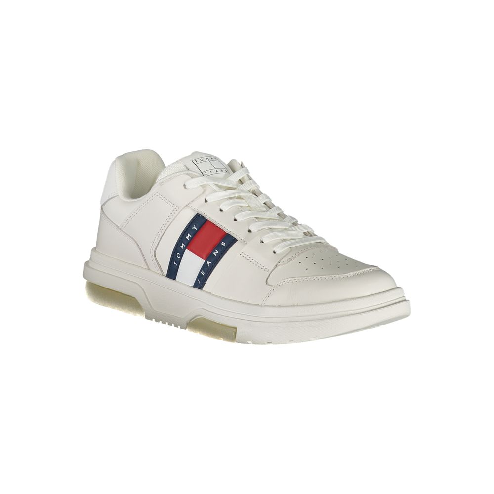 White Polyethylene Men Sneaker Tommy Hilfiger