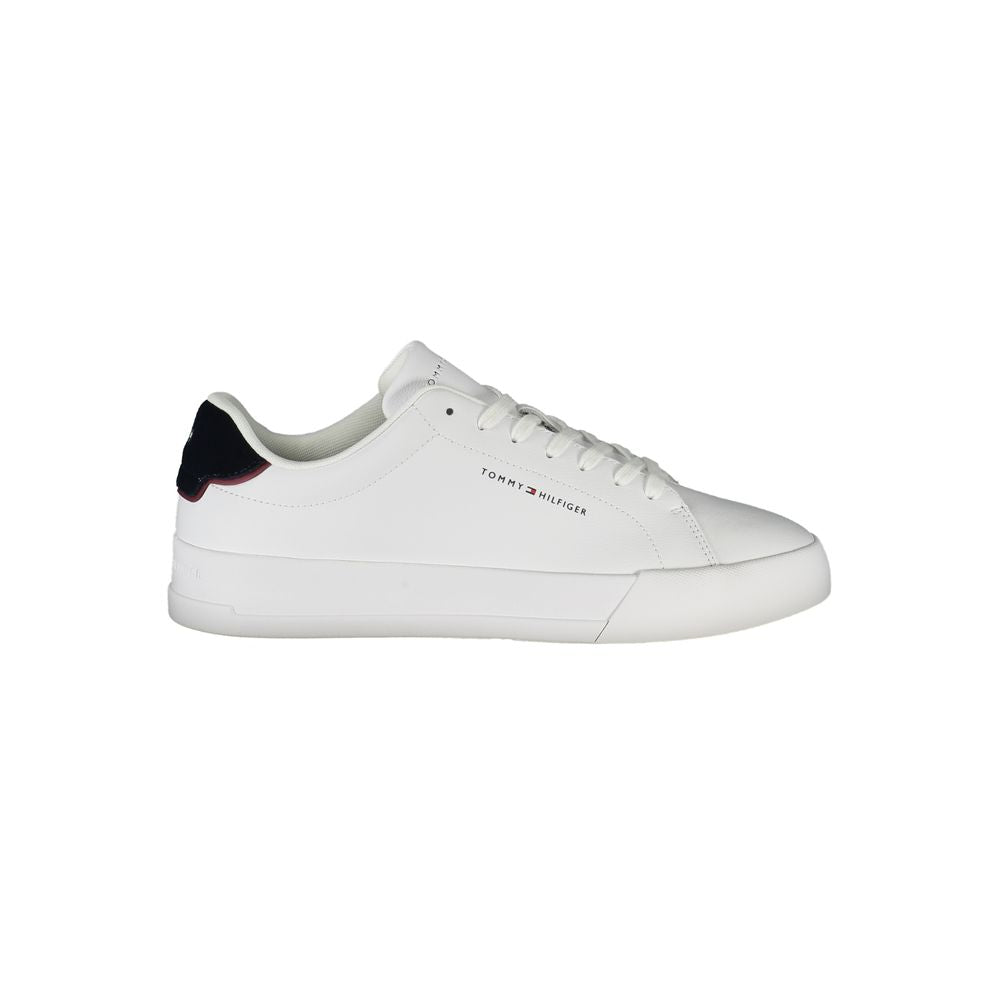 White Polyethylene Men Sneaker Tommy Hilfiger
