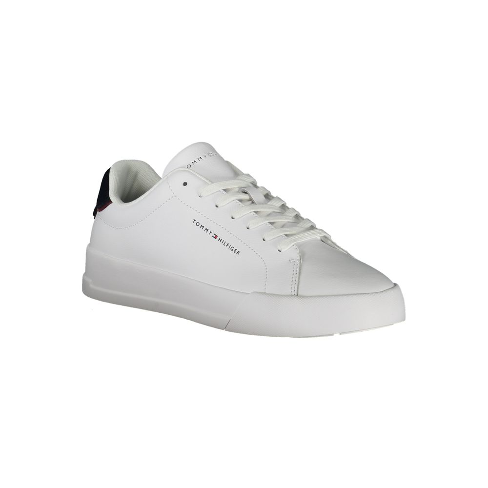 White Polyethylene Men Sneaker Tommy Hilfiger