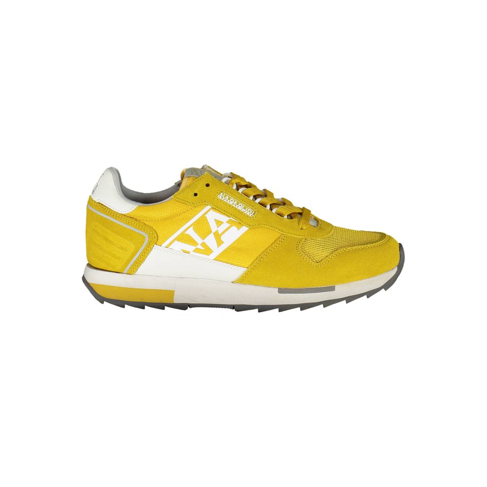 Yellow Leather Men Sneaker Napapijri