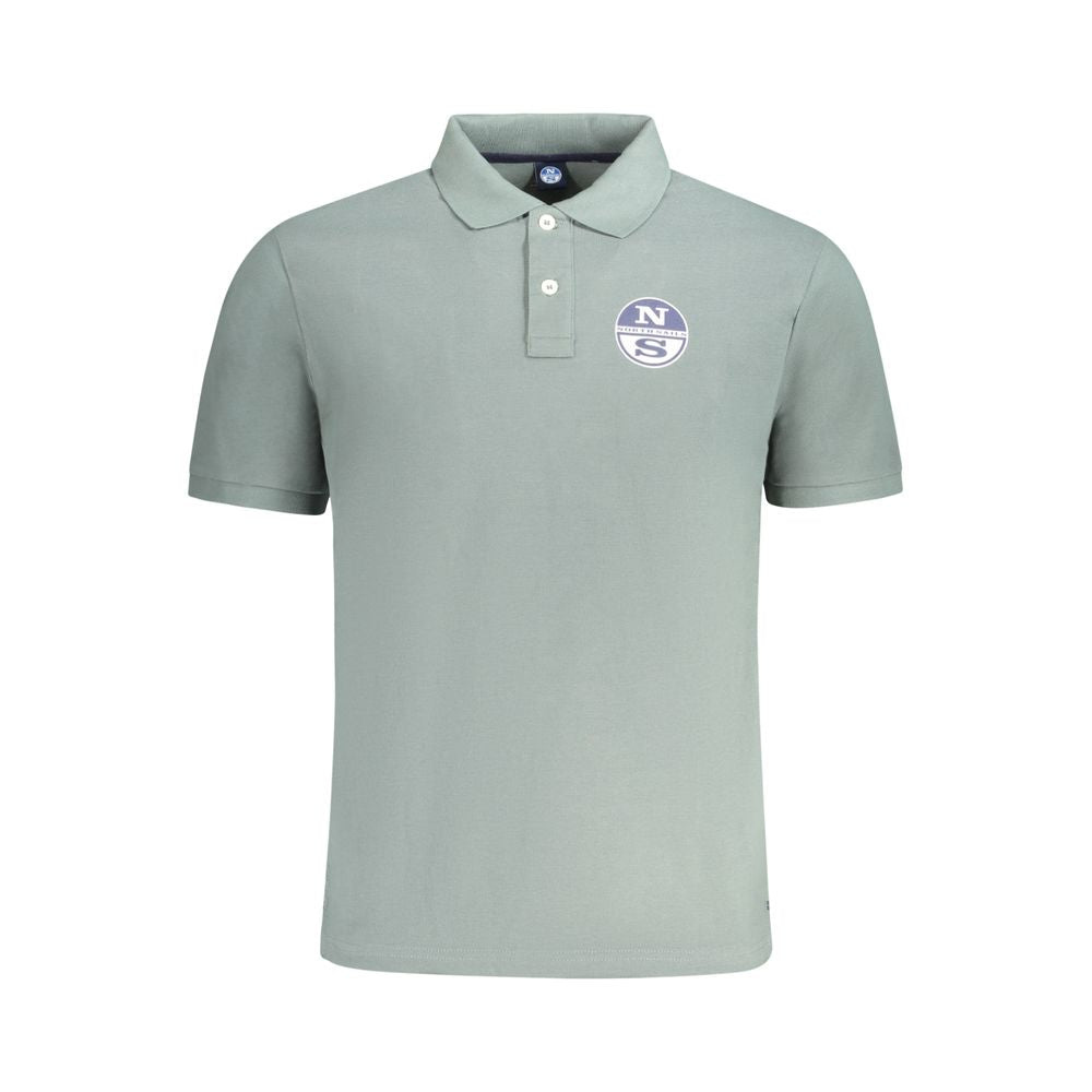 Green Cotton Men Polo Shirt North Sails