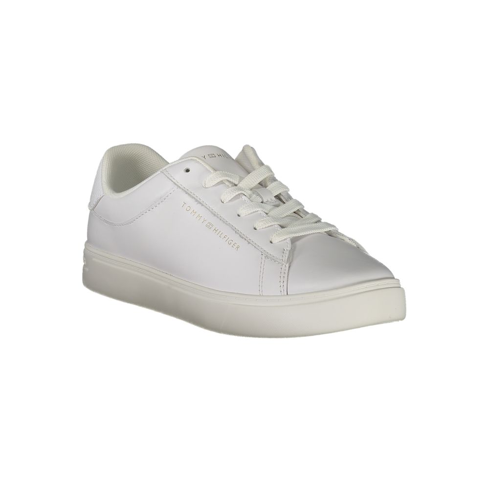 White Polyethylene Women Sneaker Tommy Hilfiger