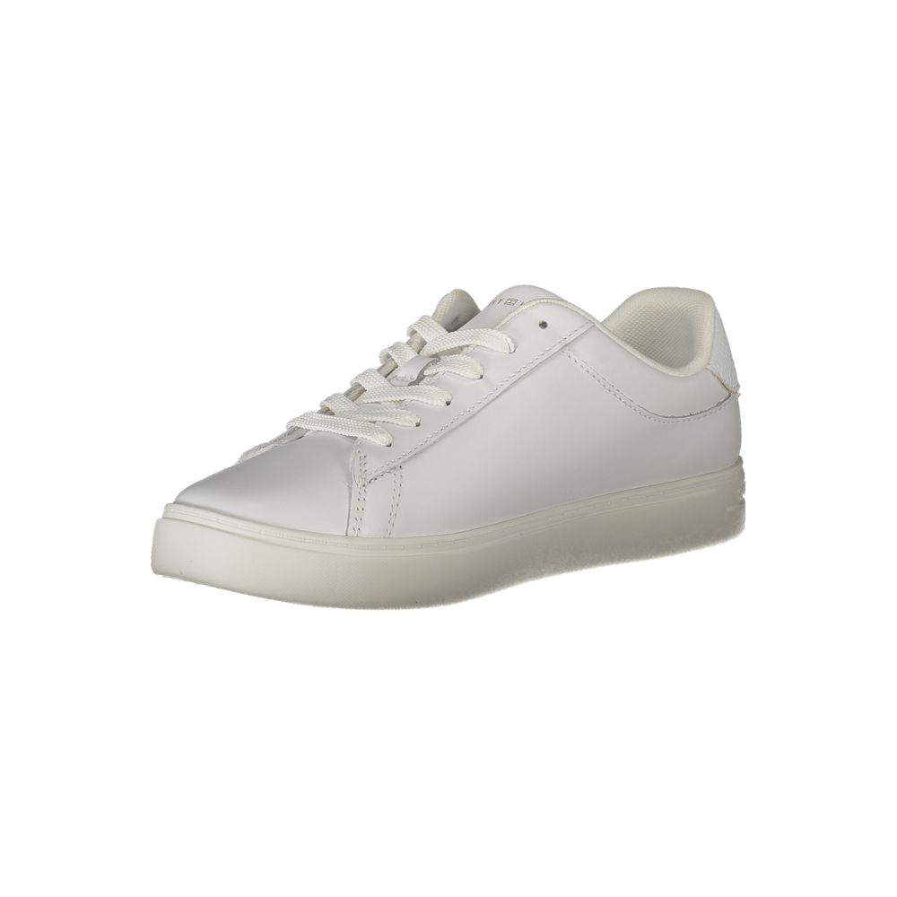 White Polyethylene Women Sneaker Tommy Hilfiger