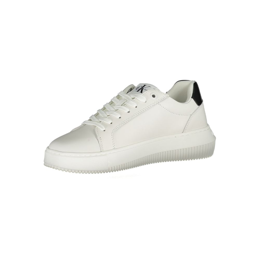 Eco-Chic White Sneakers with Contrast Details Calvin Klein
