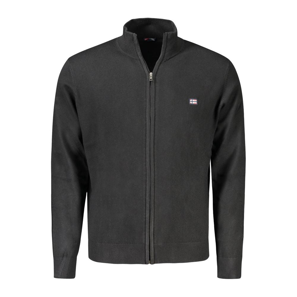 Black Polyamide Men Cardigan Norway 1963
