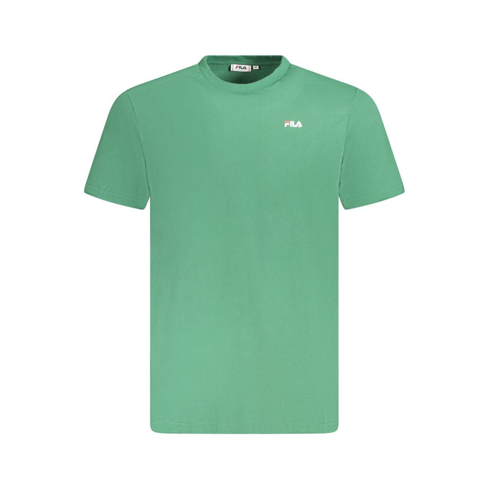 Green Cotton Men T-Shirt Fila