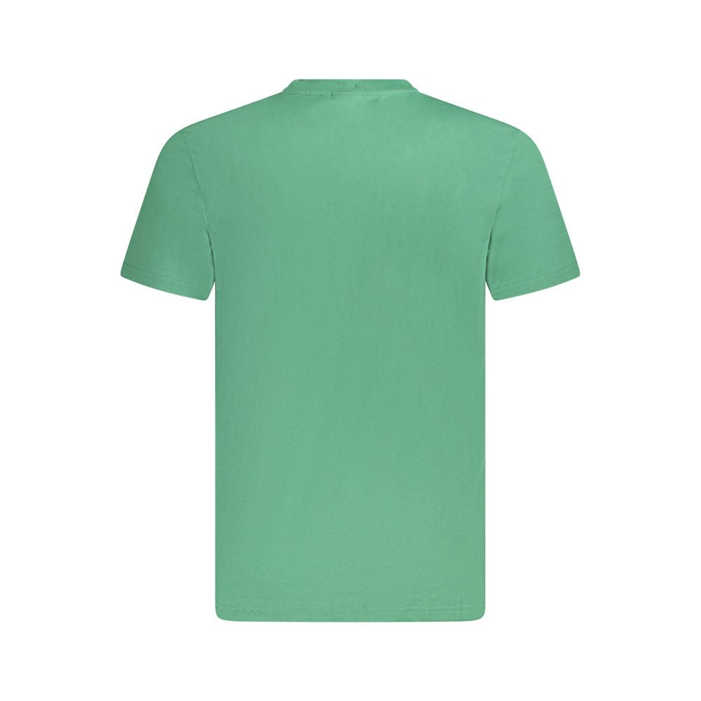 Green Cotton Men T-Shirt Fila