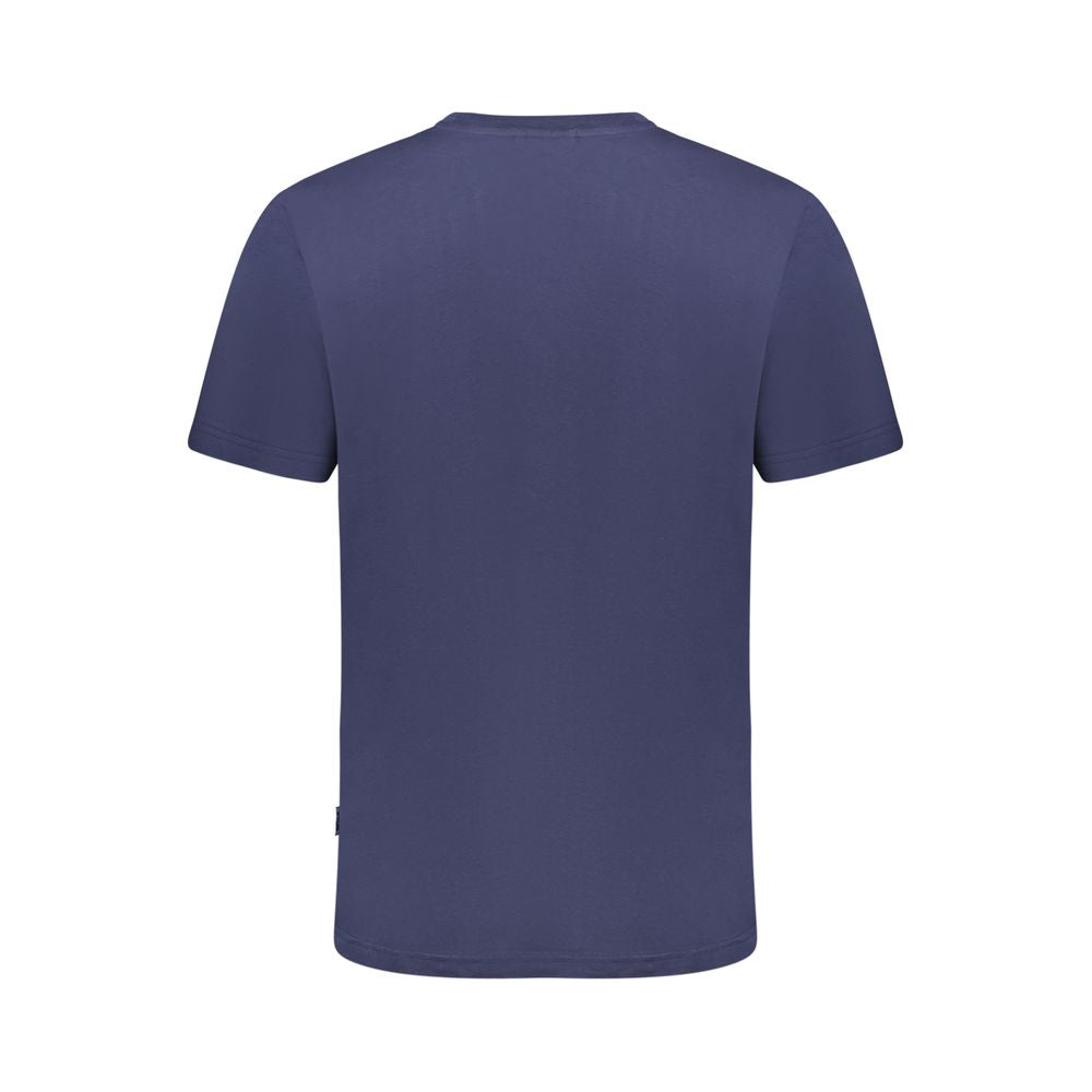 Blue Cotton Men T-Shirt Fila