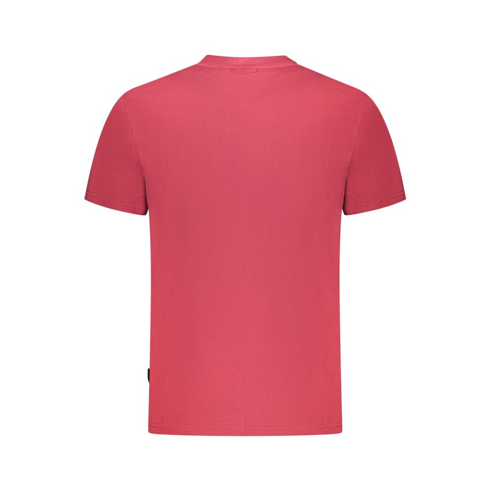 Red Cotton Men T-Shirt Napapijri