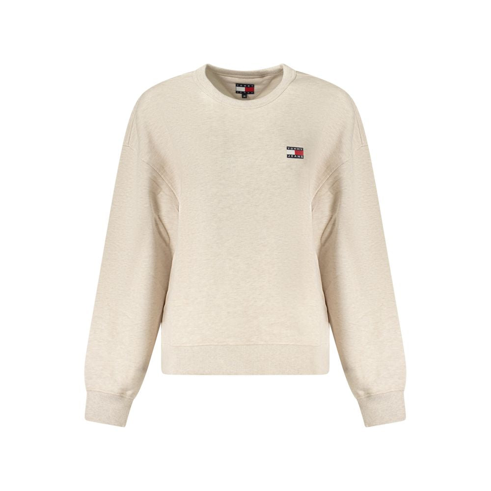 Beige Cotton Women Sweater Tommy Hilfiger