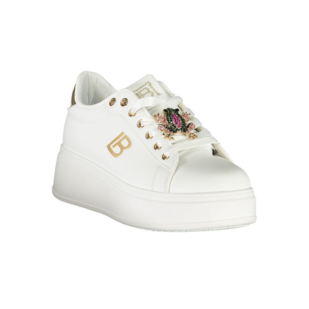 White Synthetic Women Sneaker Laura Biagiotti